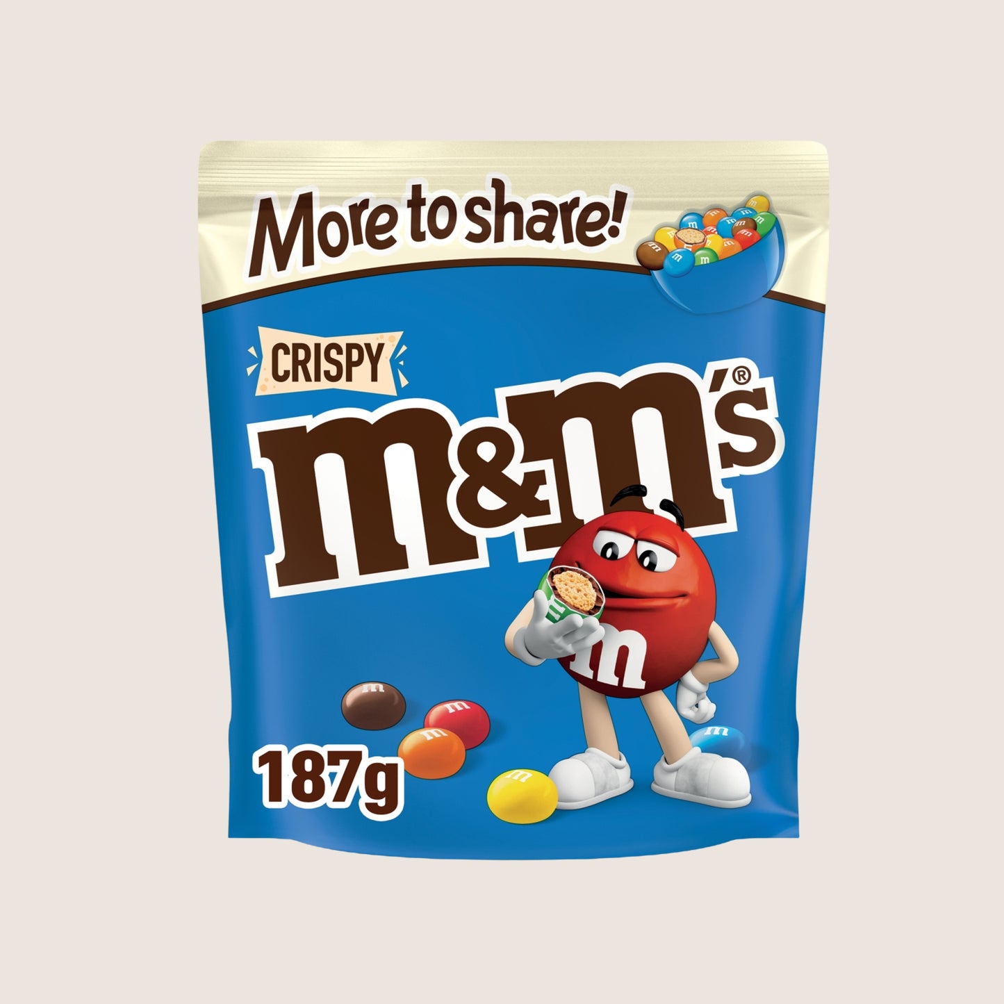 M&M's Crispy More to Share Chocolate Bag 187g
