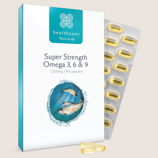 Healthspan Super Strength Omega 3, 6 & 9 90 capsules