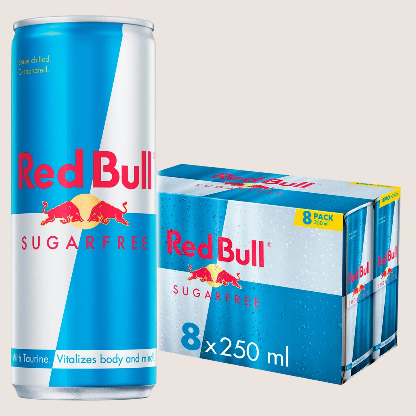 Red Bull Sugarfree Energy Drink Refreshing 8 Pack 250ml