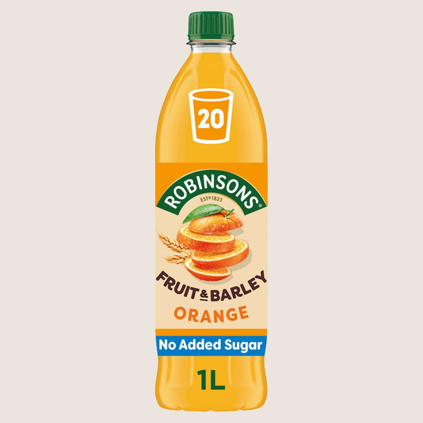 Robinsons Fruit & Barley with Vitamins Orange Squash No Added Sugar 1L