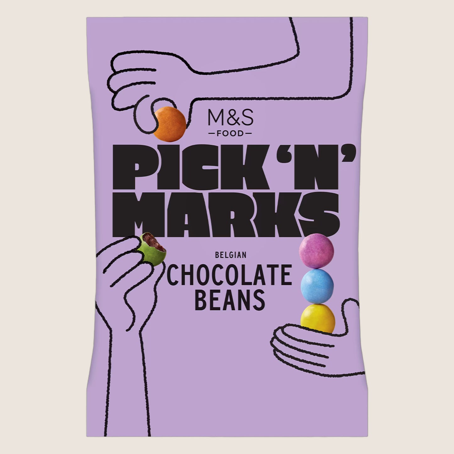 M&S Pick 'N' Marks Belgian Chocolate Beans 150 g