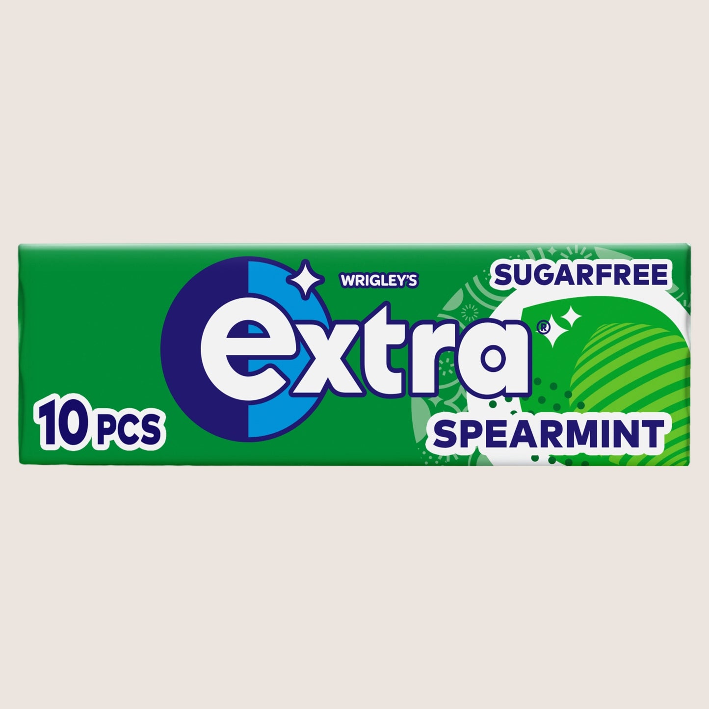 Wrigley's Extra Spearmint Sugarfree Chewing Gum 10 Pieces