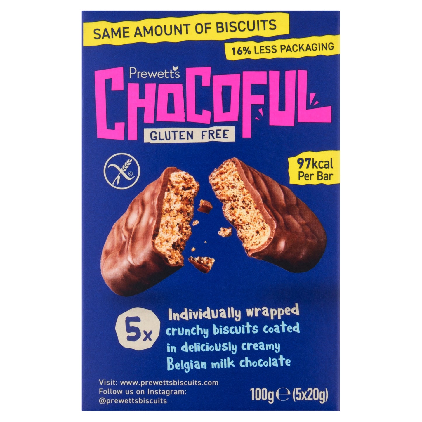 Prewett's Chocoful Gluten Free 5 x 20g