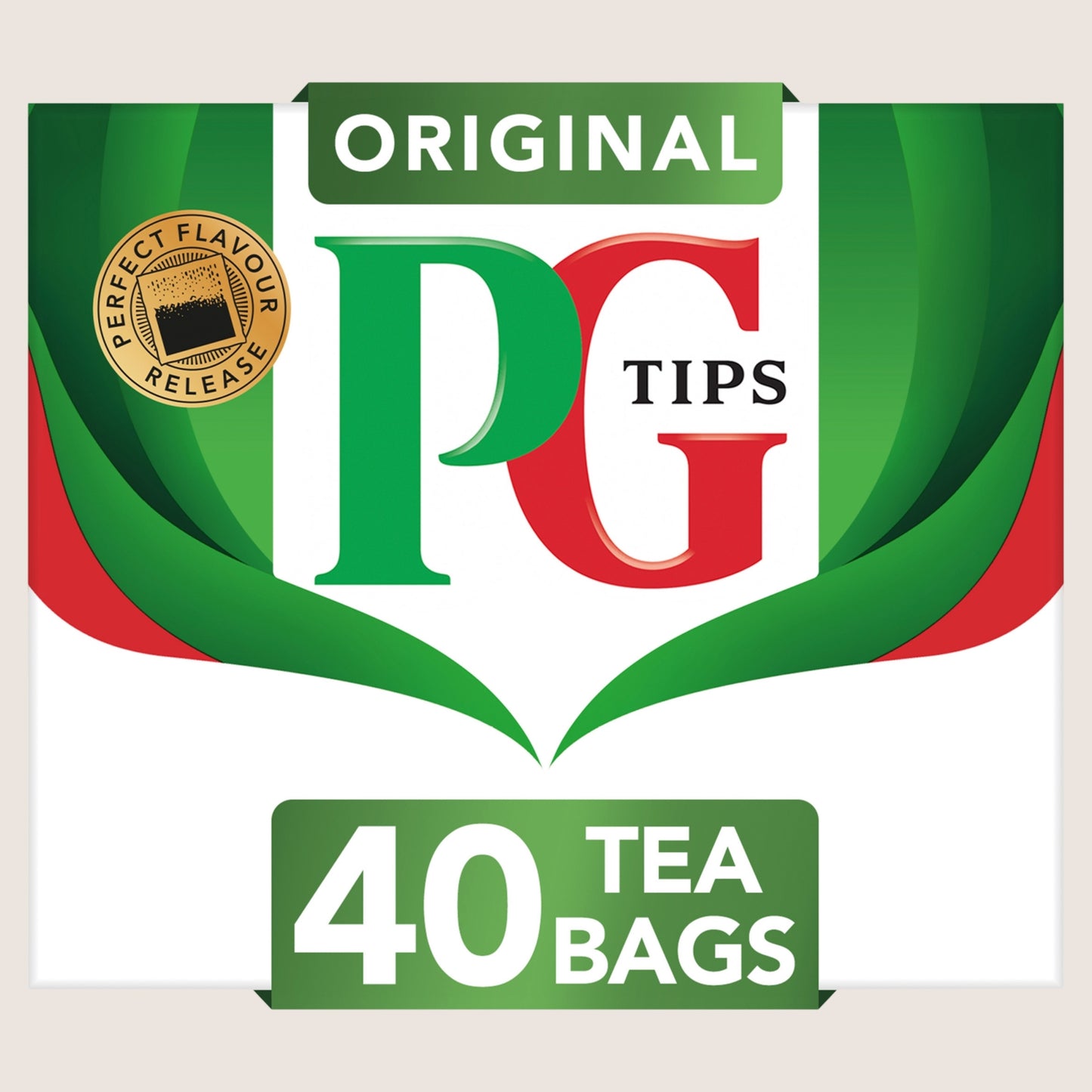 PG Tips 40 Original Tea Bags Rainforest Alliance Certified 116g