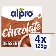 Alpro Chocolate Dairy Free Vegan Soya Dessert No Artificial Additives 4x125g