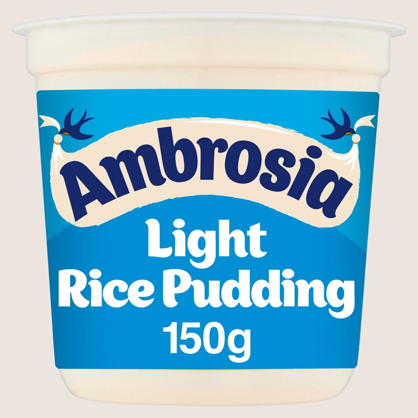 Ambrosia Light Low Fat & Reduced Sugar Rice Pudding Dessert Snack Pot Reduced Sugar 150g