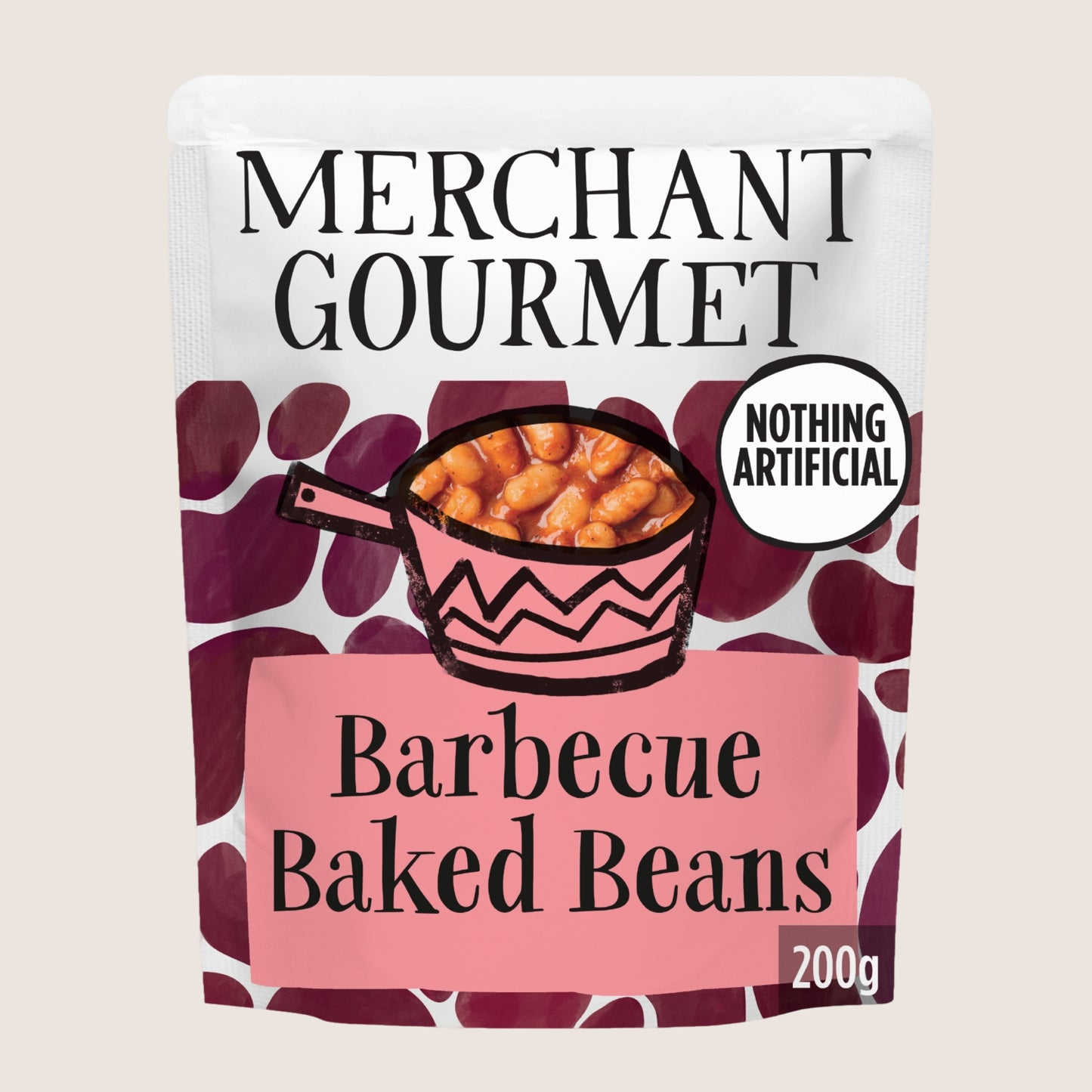 Merchant Gourmet Barbecue Baked Beans No Artificial Additives 200g
