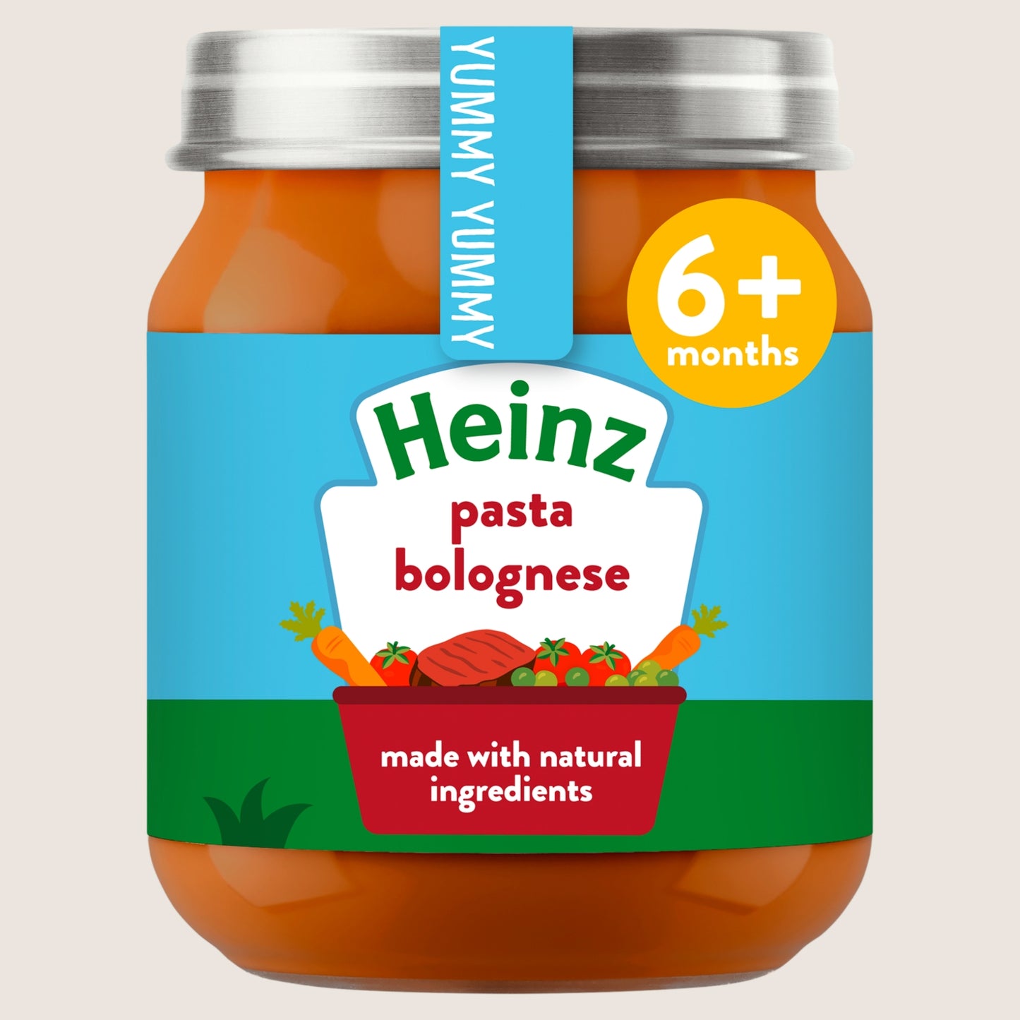 Heinz By Nature Pasta Bolognese Baby Food Jar 6+ Months No Artificial Additives 120g