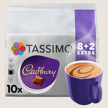 Tassimo Cadbury Hot Chocolate Pods x10 No Artificial Additives