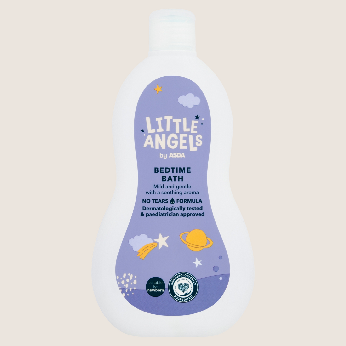 ASDA Little Angels Bedtime Bath Suitable from Birth 500ml