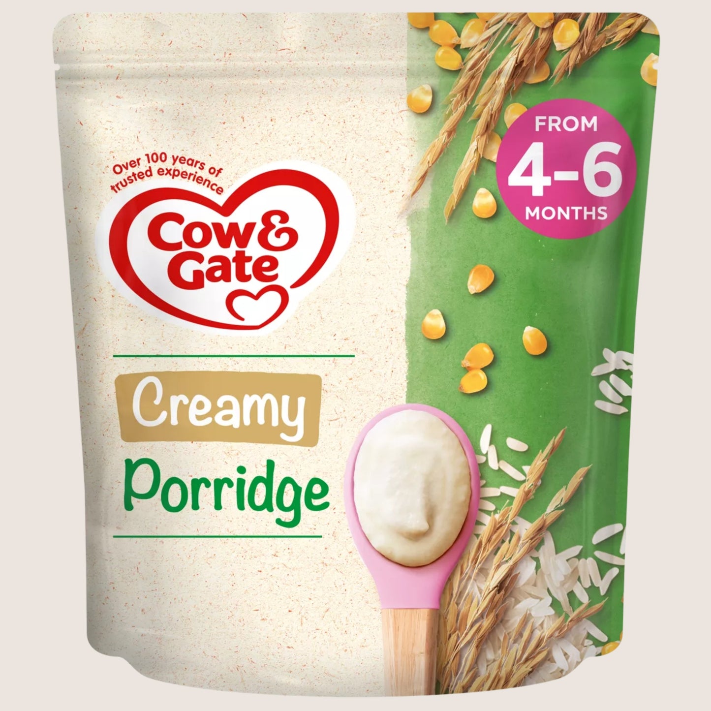 Cow & Gate Creamy Porridge Baby Cereal From 4-6 Months+ 6 Months Plus 125 g