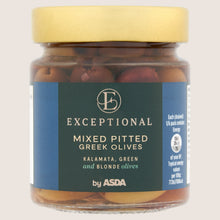 Exceptional by ASDA Mixed Pitted Greek Olives No Artificial Additives 195g