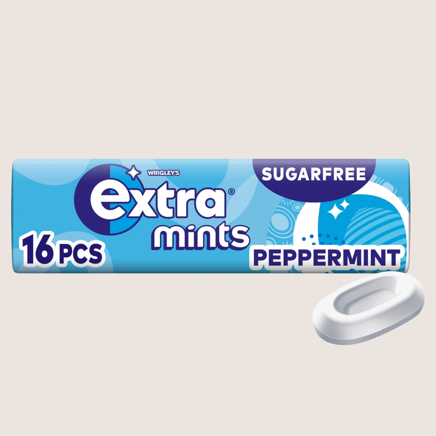 Wrigley's Extra Peppermint Sugarfree Mints 16 pieces