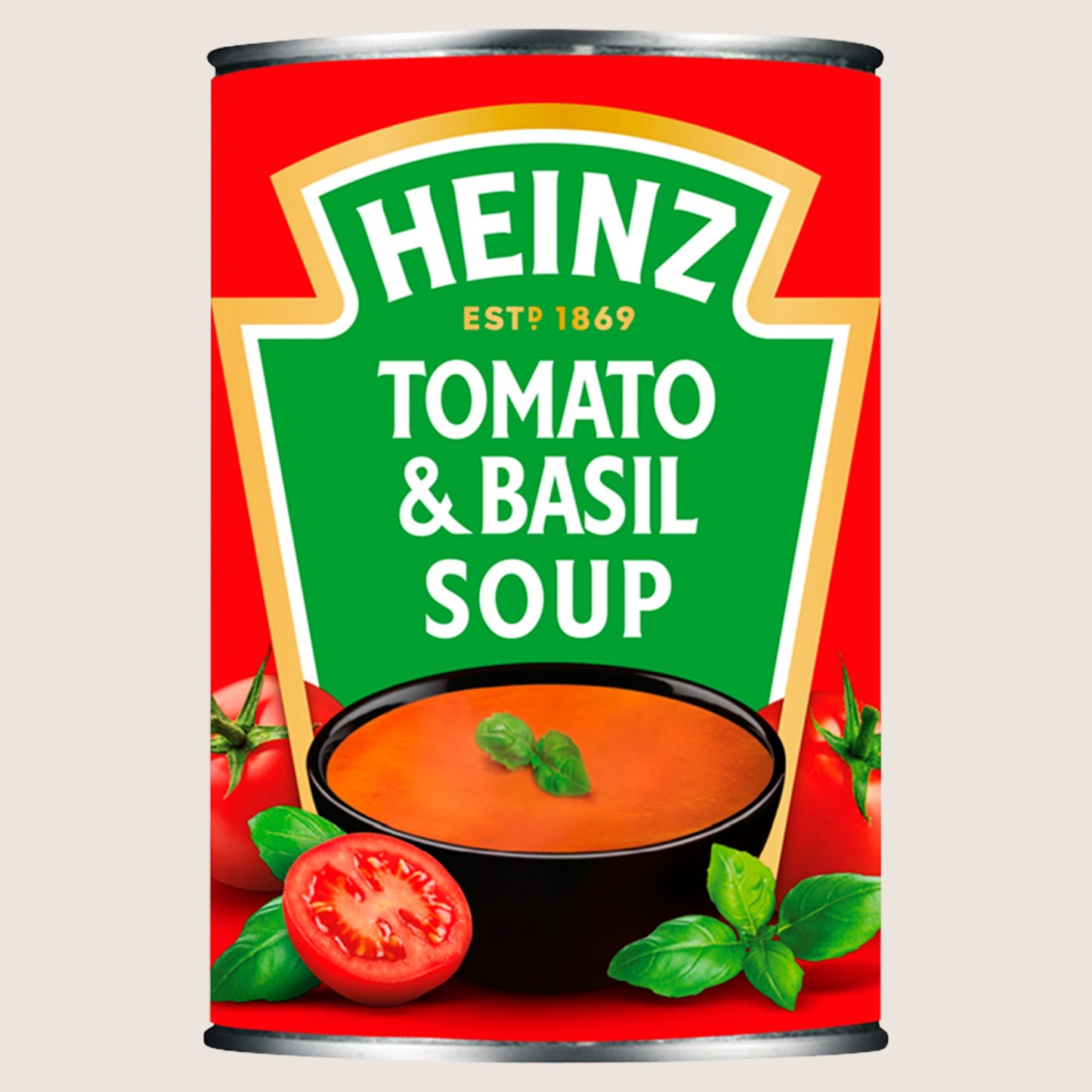 Heinz Cream of Tomato & Basil Tinned Soup Low Fat 400g