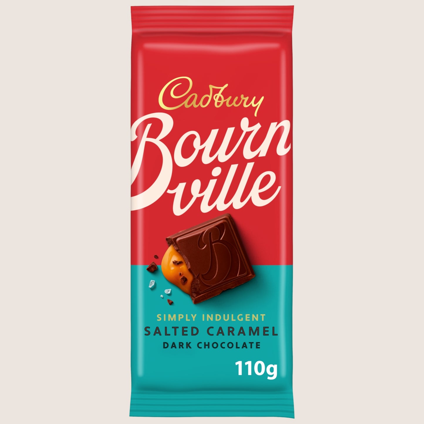 Cadbury Bournville Salted Caramel Dark Chocolate Bar 110g