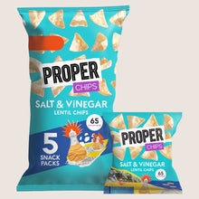 Proper chips Salt & Vinegar Lentil Chips Gluten Free 5 x 14g
