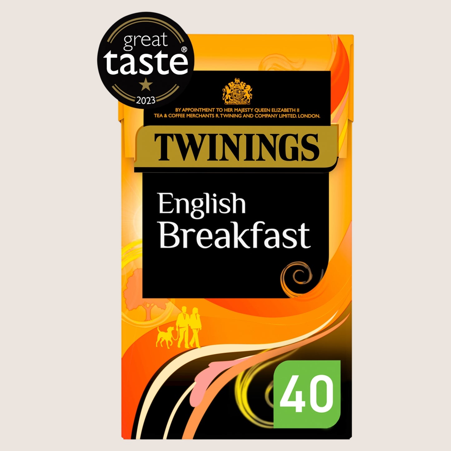 Twinings English Breakfast 40 Tea Bags No Artificial Additives 100g
