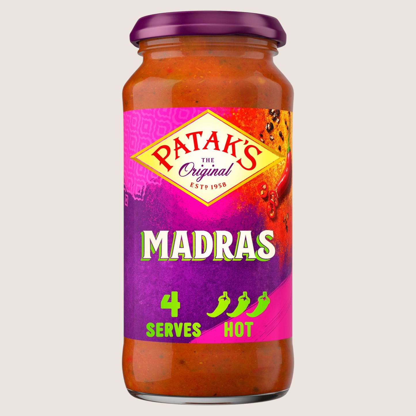 Patak's Madras Curry Sauce Gluten Free 450g