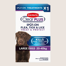 Bob Martin Clear Plus 268mg / 241.2mg Spot-On Solution for Large Dogs Fipronil 1 Pipette Nutritionally Complete