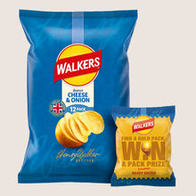 Walkers Cheese & Onion Crisps No Artificial Additives 12x25g