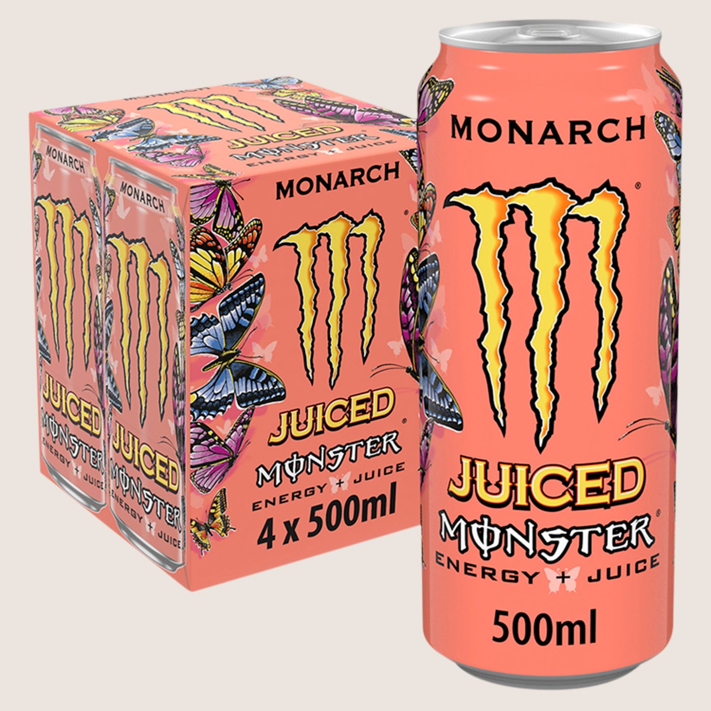 Monster Energy Drink Monarch Refreshing 4 x 500ml