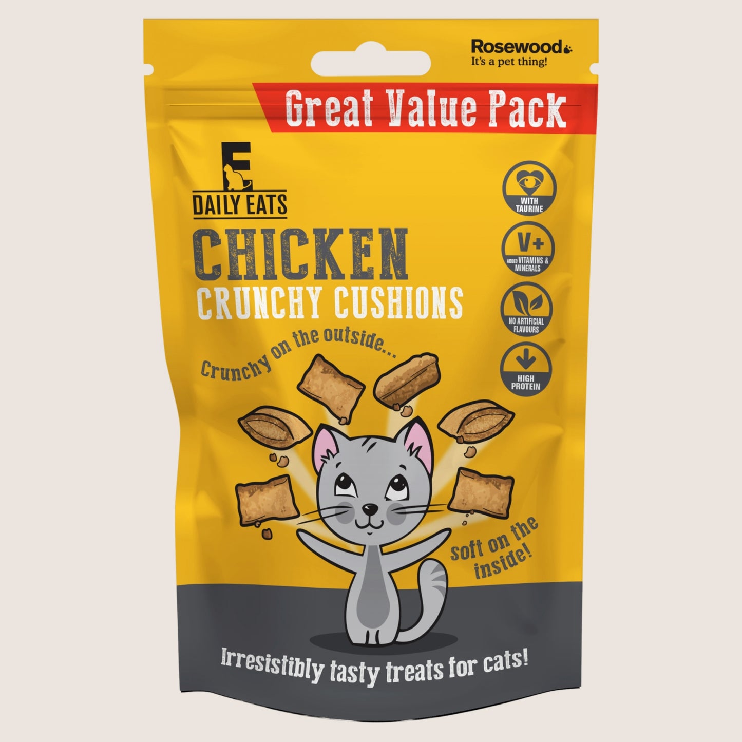 Rosewood Chicken Crunchy Cushions No Artificial Additives 200g
