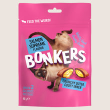 Bonkers Crunchy And Soft Cat Treats Salmon Supreme Flavour 2.1 oz No Artificial Additives