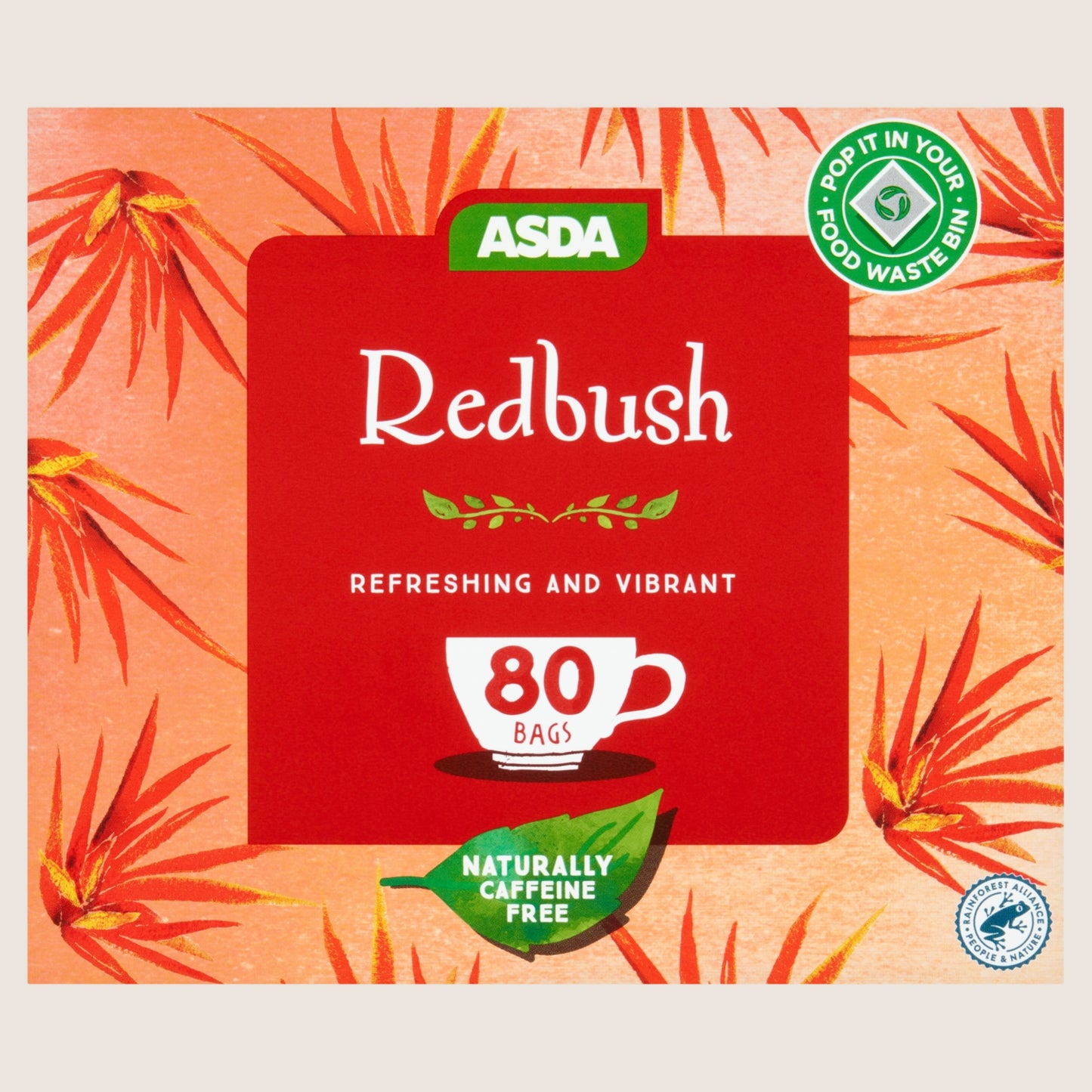 ASDA Redbush Tea 80 Bags No Artificial Additives