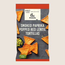 M&S Protein Smoked Paprika Popped Red Lentil Tortillas Oak Smoked 6g