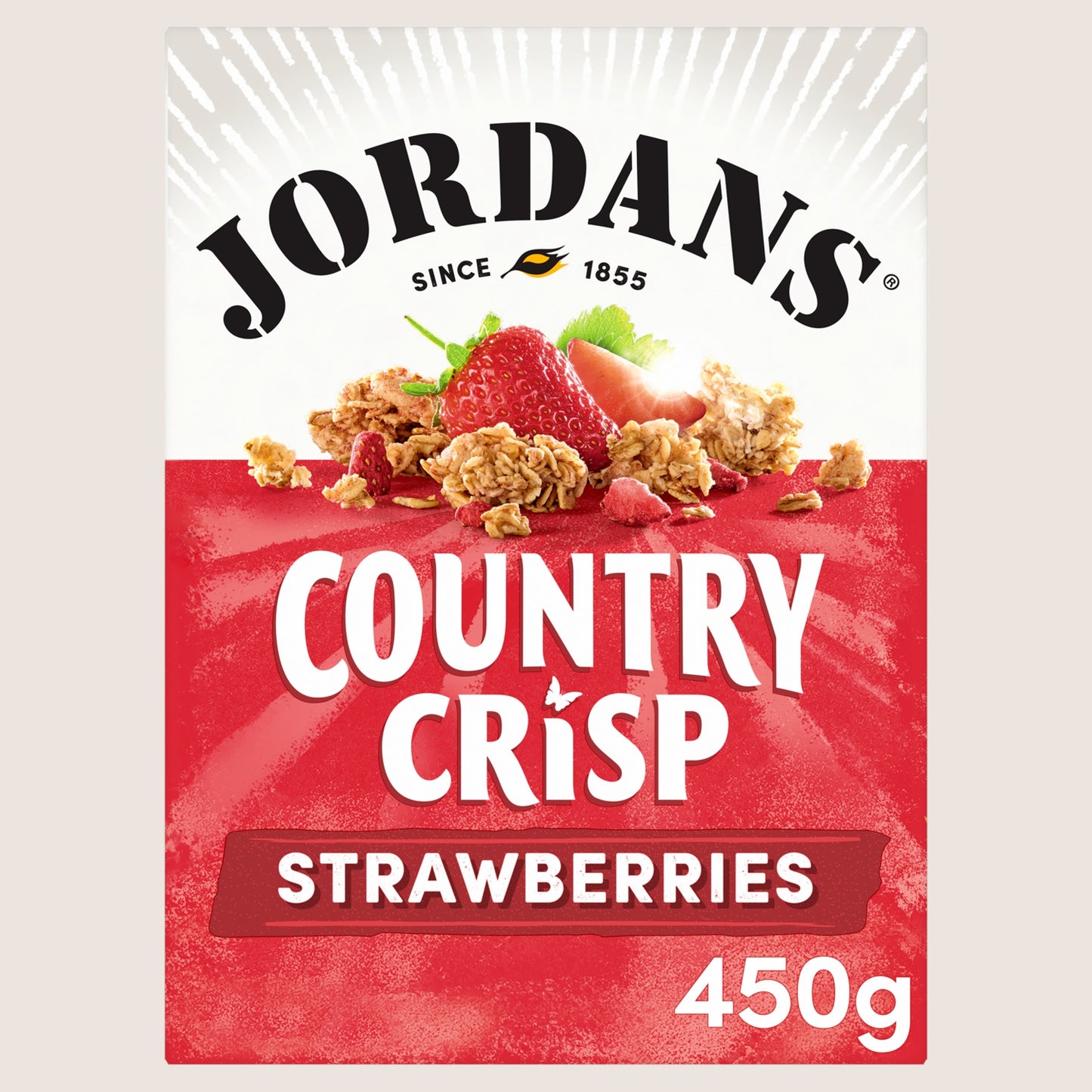 Jordans Country Crisp Sun-Ripe Strawberry Breakfast Cereal Wholegrain 450g