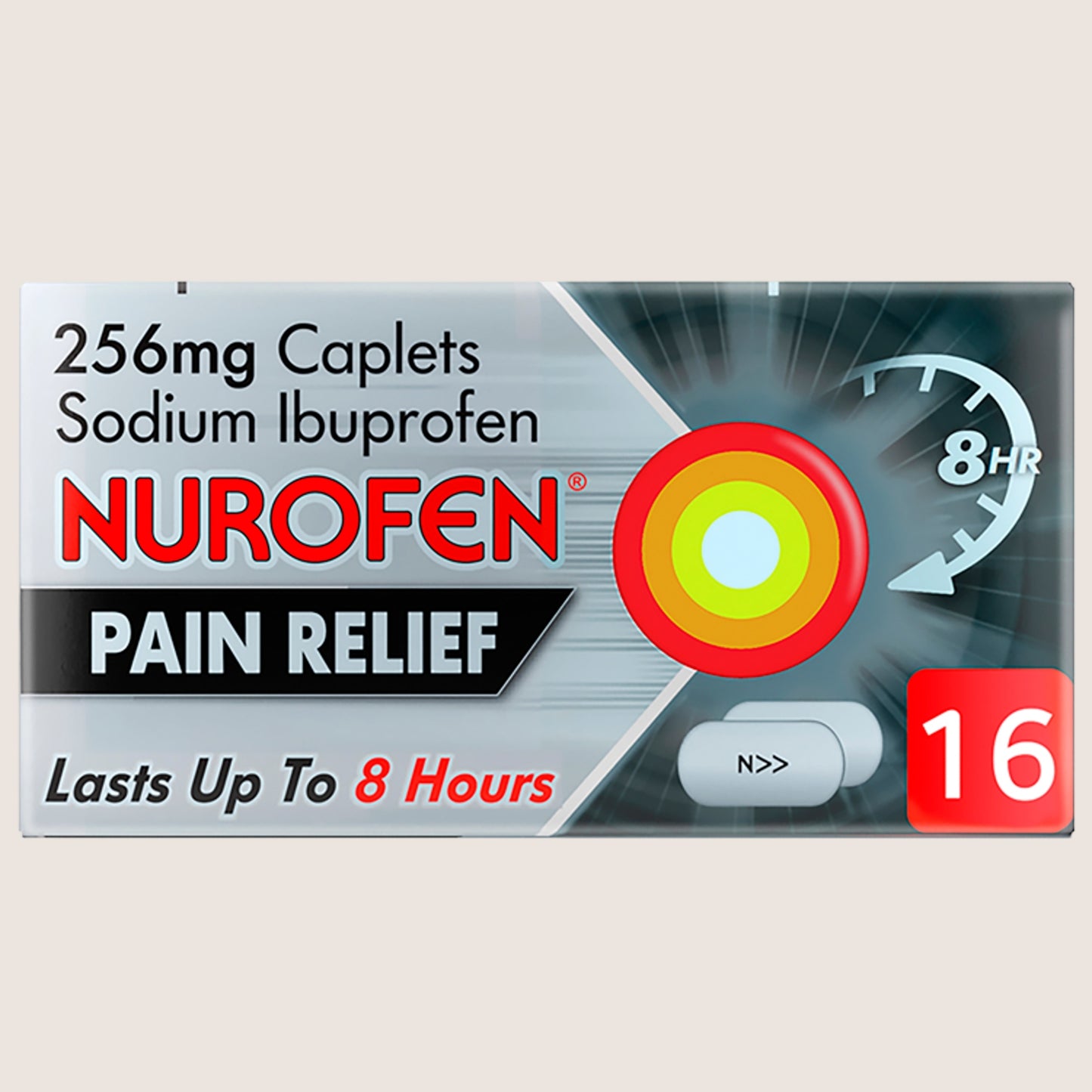 Nurofen Pain Relief 256mg Caplets 16 Caplets