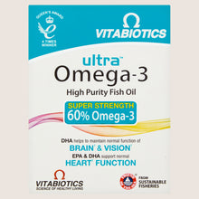 Vitabiotics Vitabiotics Ultra Omega-3 High Purity Fish Oil 60 Capsules