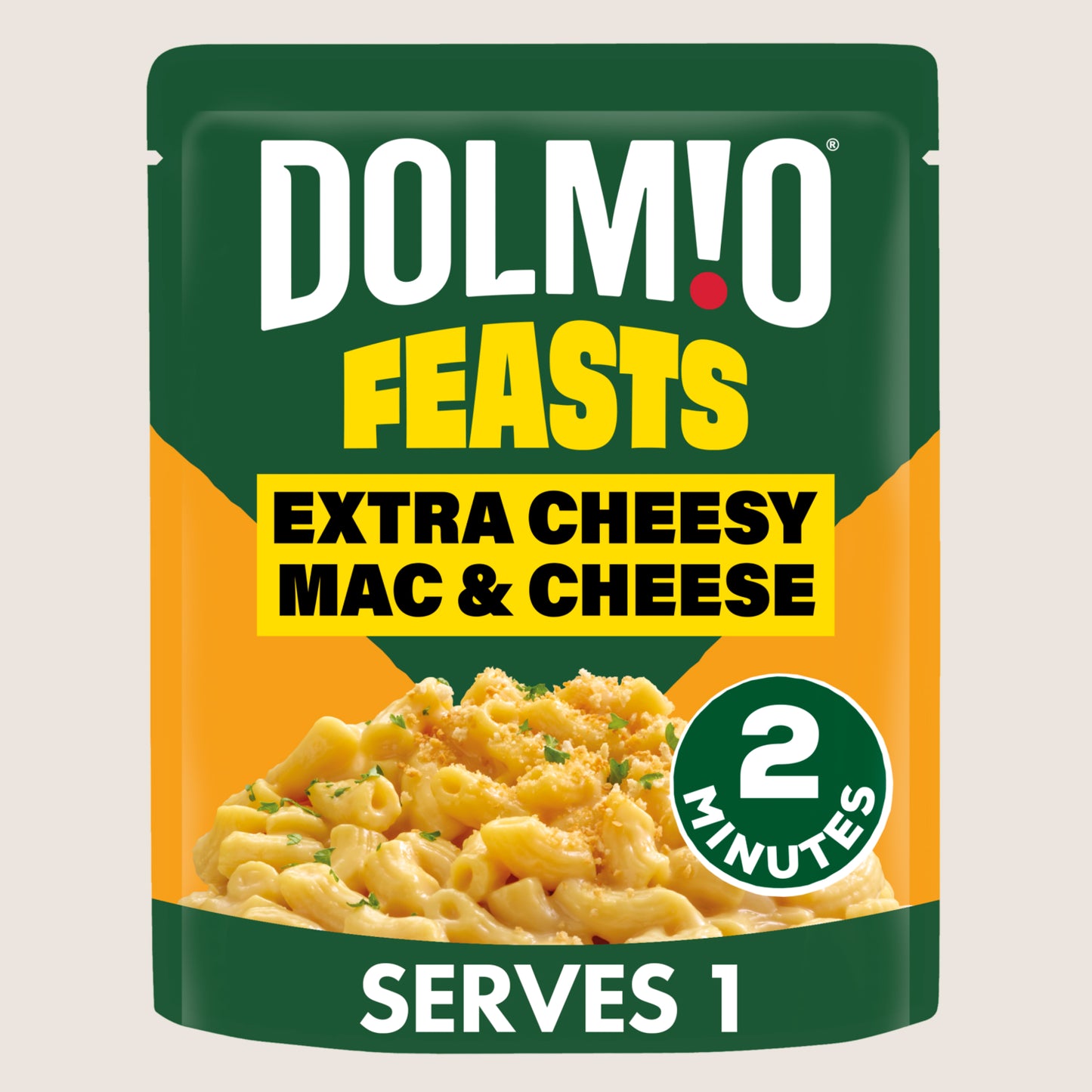 Dolmio Feasts Cheesy Mac & Cheese Microwave Instant Pasta Meal No Artificial Additives 250g