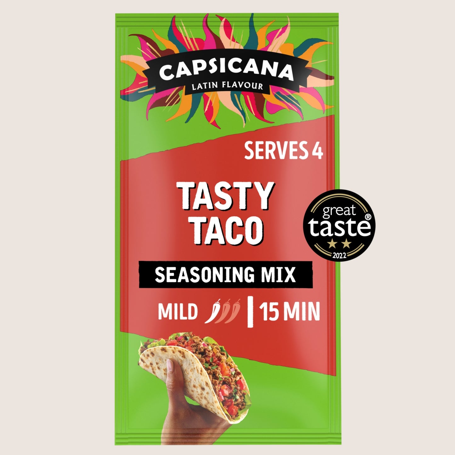Capsicana Latin Flavour Mexican Style Tasty Taco Seasoning Mix No Artificial Additives 28g