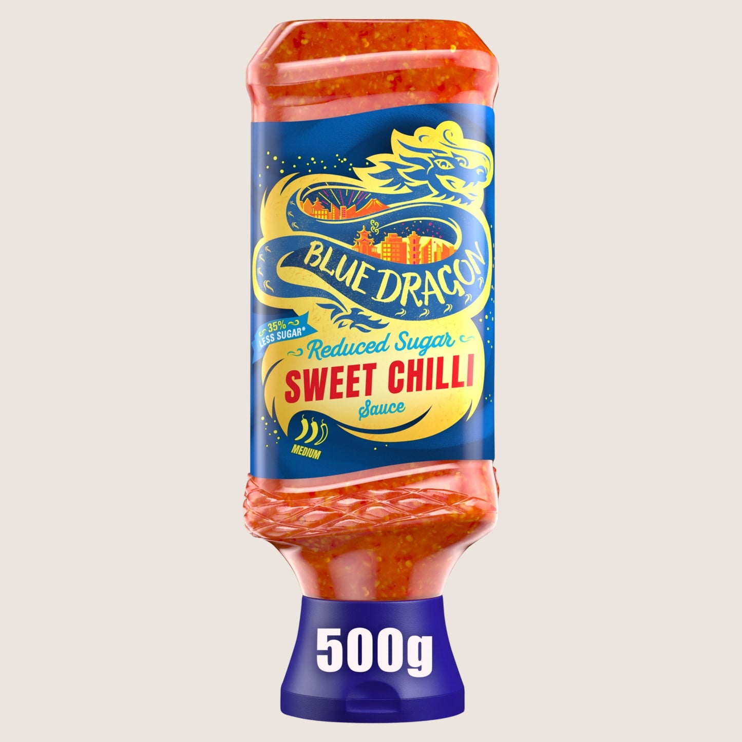 Blue Dragon Reduced Sugar Sweet Chilli Dipping Sauce Reduced Sugar 500g