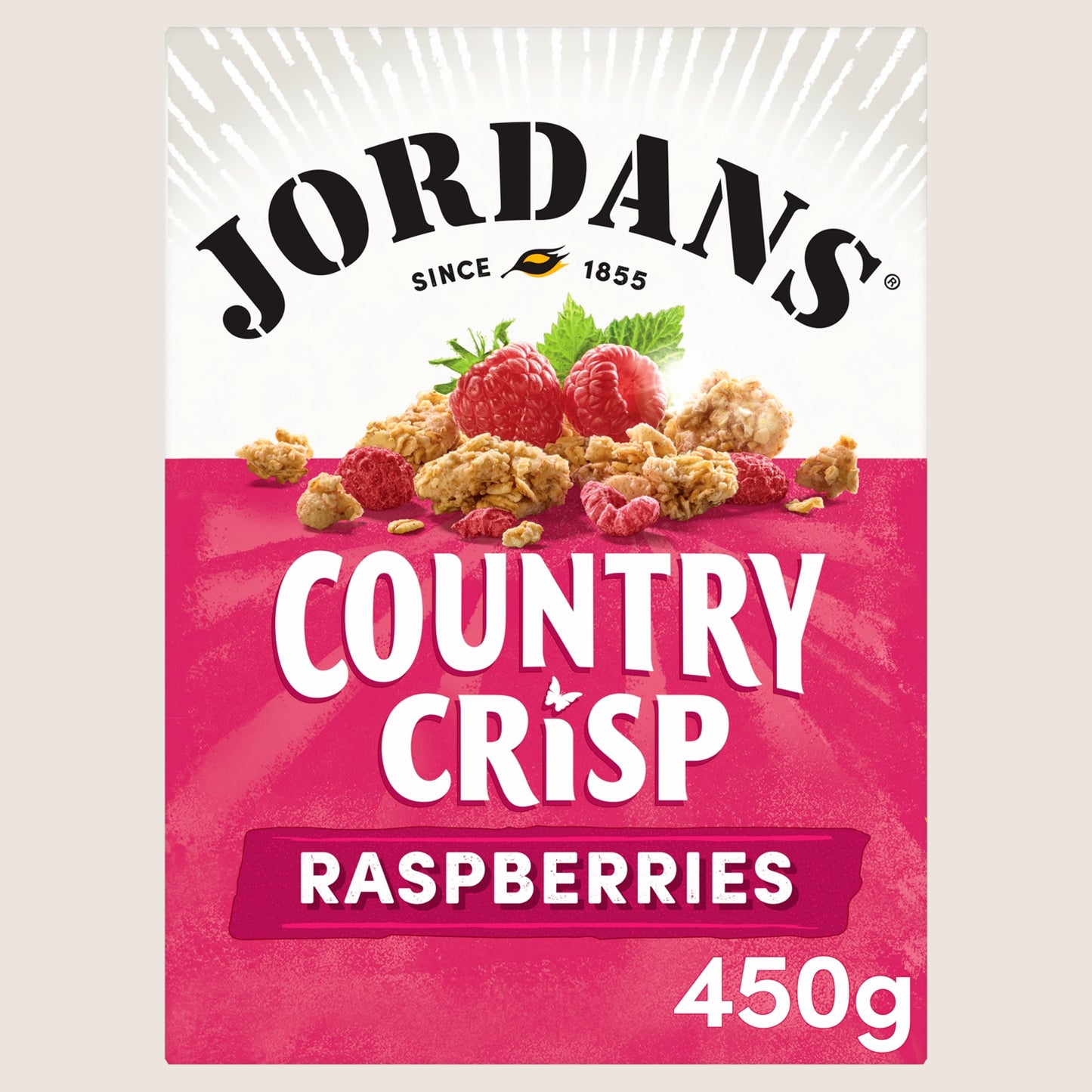 Jordans Country Crisp Raspberry Breakfast Cereal Wholegrain 450g