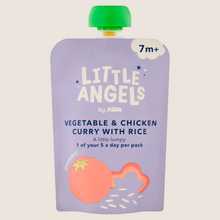 LITTLE ANGELS by ASDA Organic Vegetable & Chicken Curry with Rice 7+ Months 130g