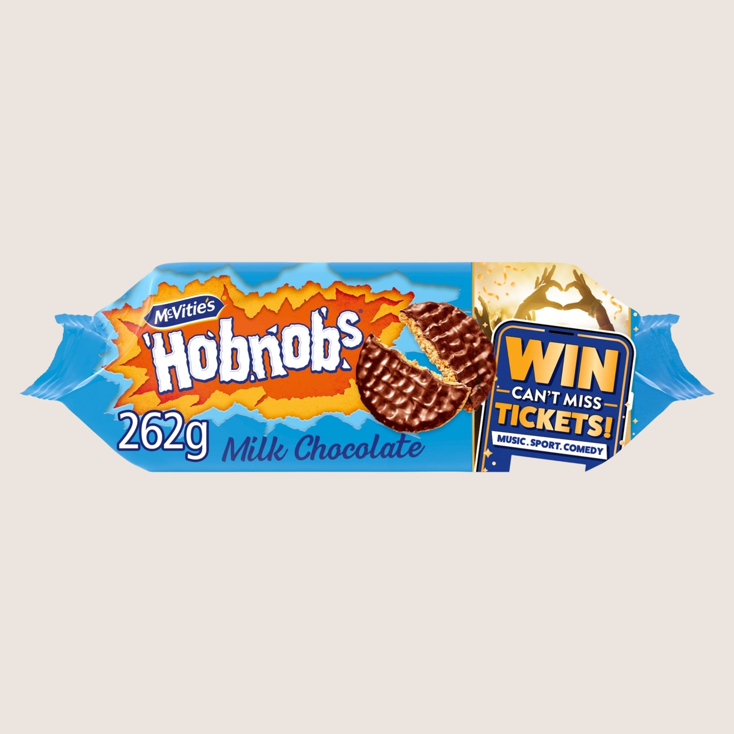 McVitie's Milk Chocolate Hobnobs Biscuits Milk Chocolate 262g