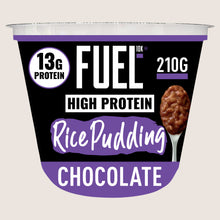 FUEL10K Chocolate Flavour High Protein Rice Pudding Dessert Snack Pot No Artificial Additives 210g