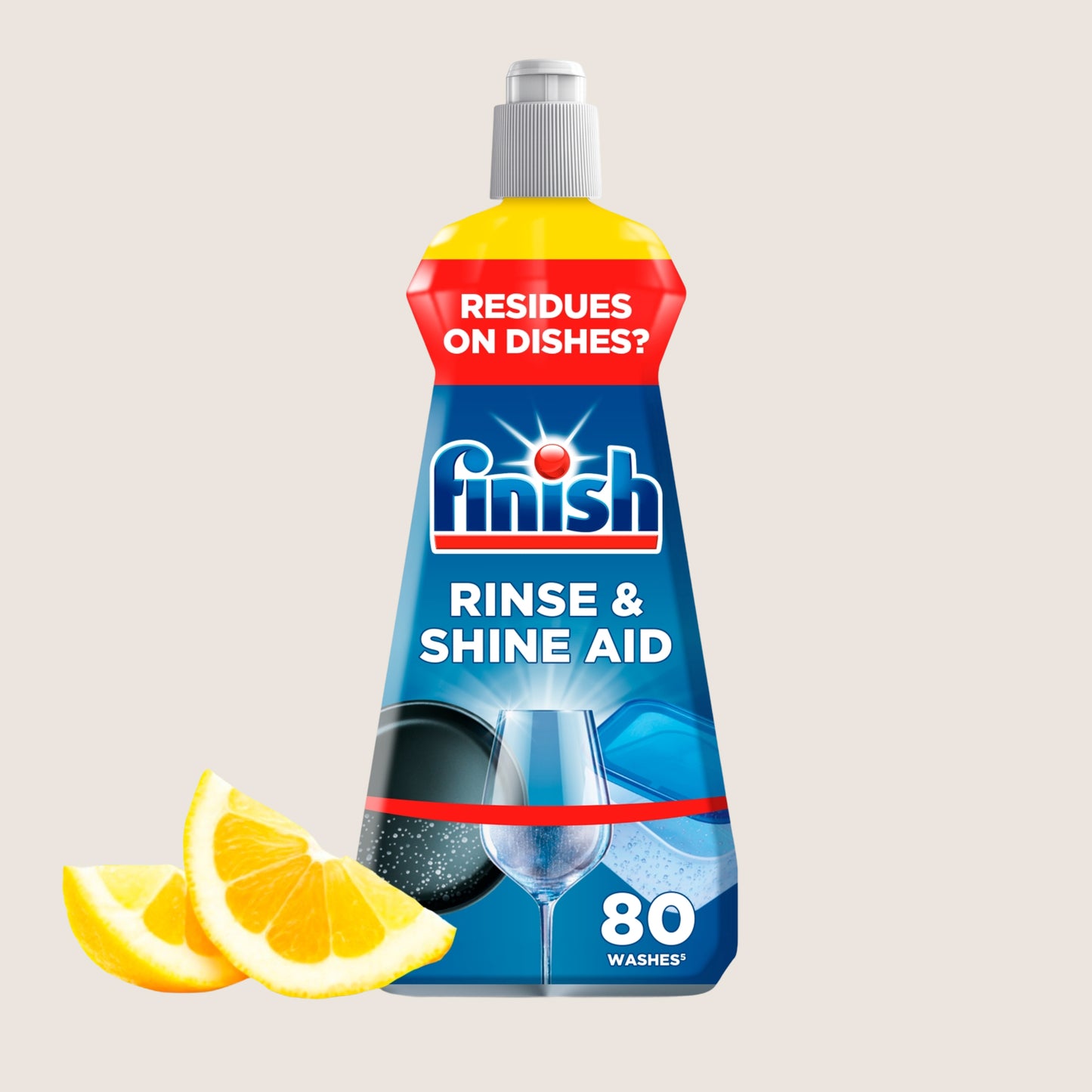 Finish Rinse & Shine Aid Lemon 400ml