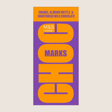 M&S Choc Marks Orange, Almond Brittle And Shortbread Milk Chocolate 180 g