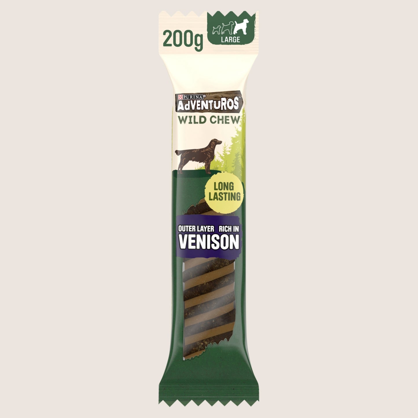 Adventuros Wild Chew Venison Dog Treats No Artificial Additives 200g
