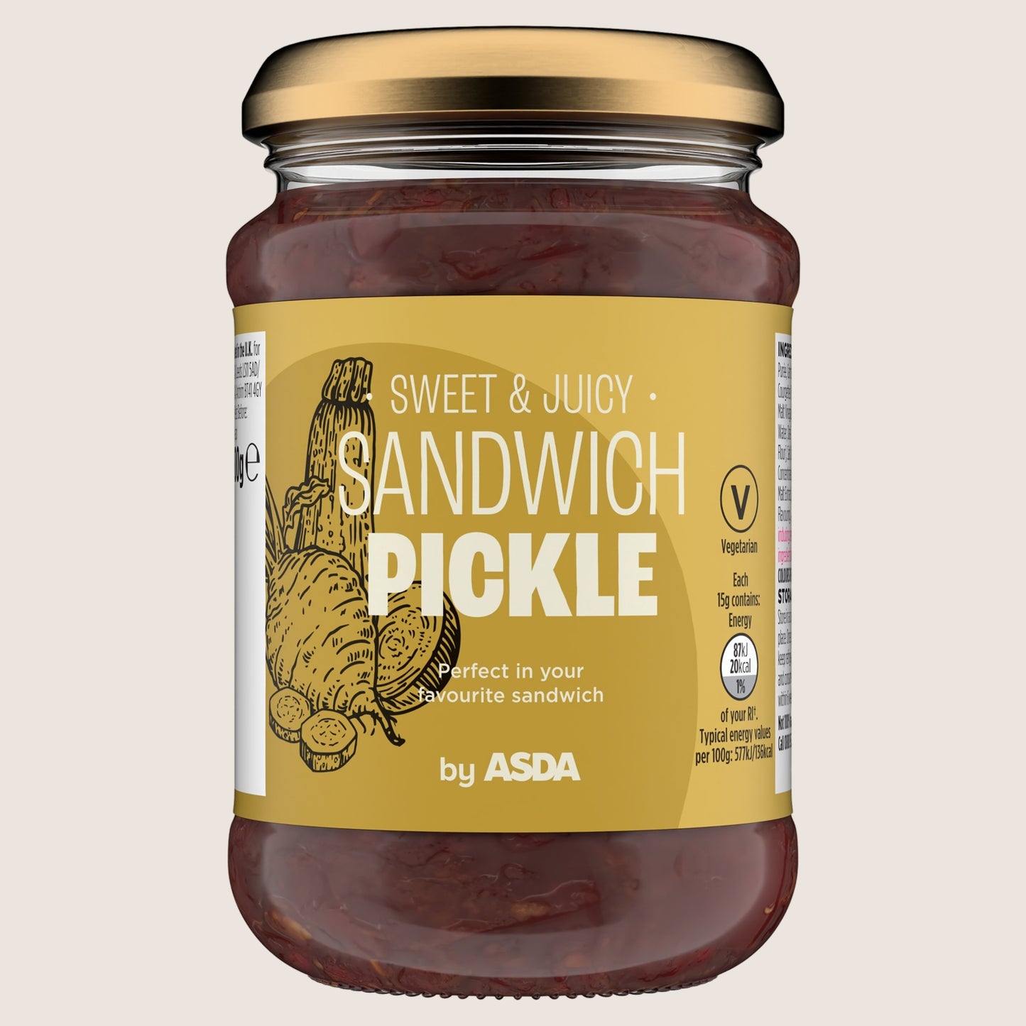 ASDA Sandwich Pickle No Artificial Additives 300g