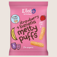 Ella's Kitchen Strawberry + Banana Melty Puffs from 6+ Months 6 Months Plus 20g
