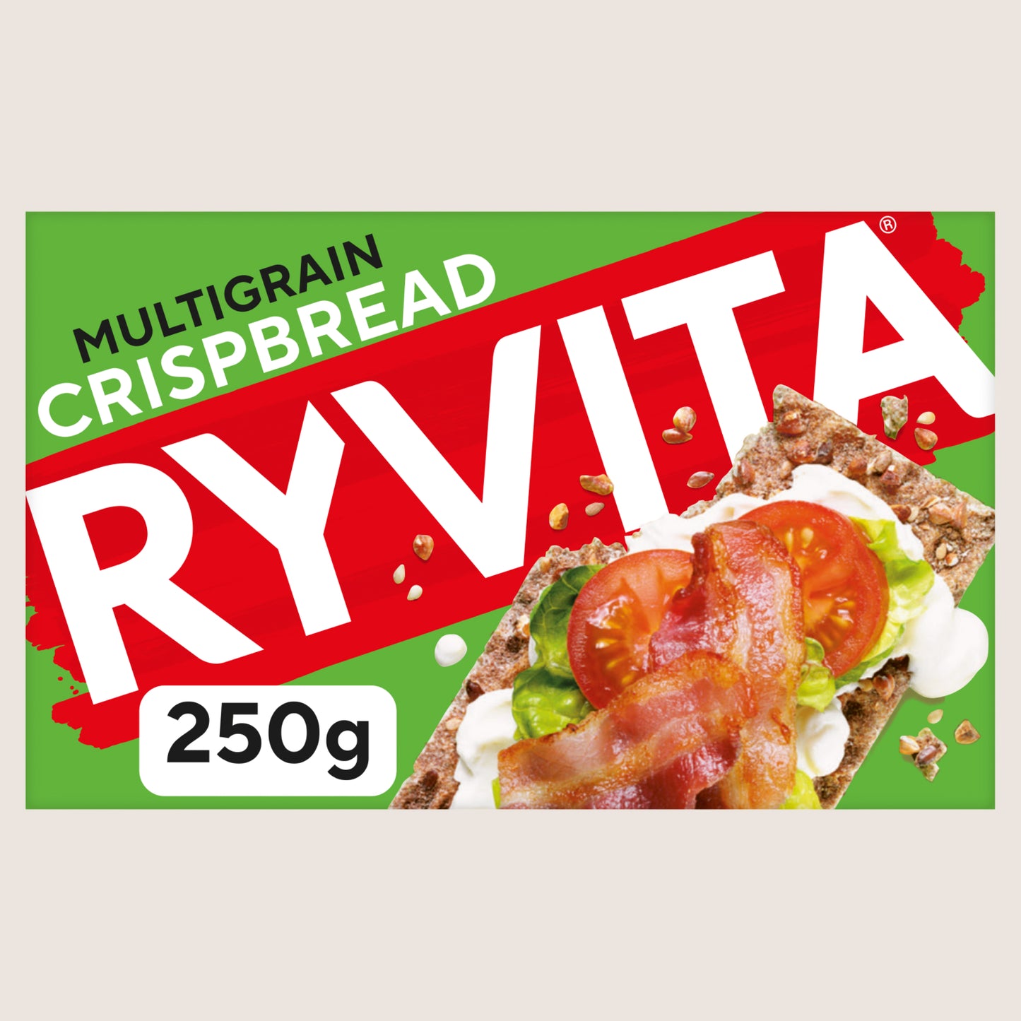 Ryvita Crispbread Multigrain Crackers Free From Artificial Additives 250g