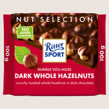 Ritter Sport Dark Whole Hazelnuts Nut Selection 100g