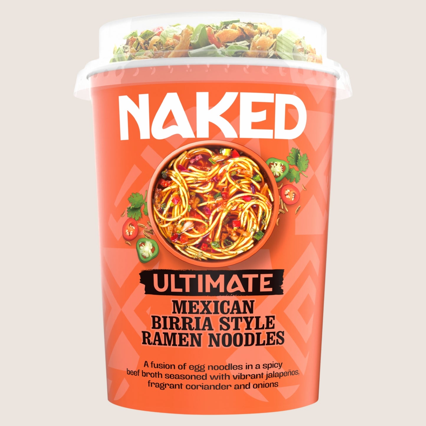 Naked Ultimate Mexican Birria Style Ramen Noodles Ready in Minutes 84g