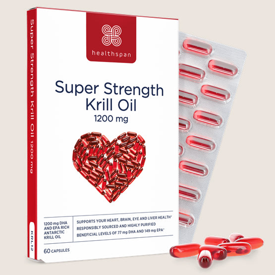 Healthspan Super Strength Krill Oil 1200mg 60 capsules