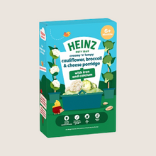 Heinz Baby Food Cauliflower Broccoli & Cheese Porridge 6+ Months No Artificial Additives 125g