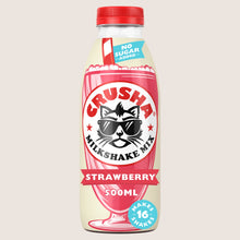 Crusha Strawberry Flavour Milkshake Mix No Artificial Additives 500ml